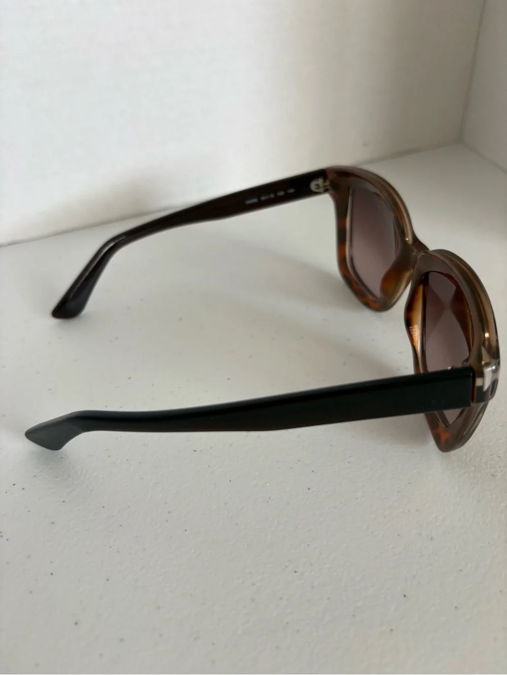 Valentino Tortoiseshell Acetate Sunglasses with Brown Lenses